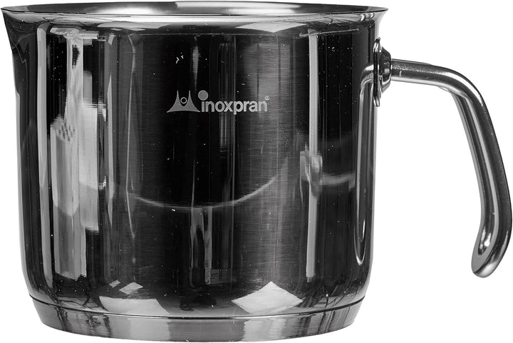 INOXMINI Milchtopf, Edelstahl, Grau, 12 cm