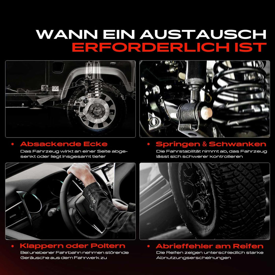 Frankberg 2x Federn Fahrwerksfeder Hinterachse Links Rechts Kompatibel mit Golf V 1K1 3.2 R32 4motio
