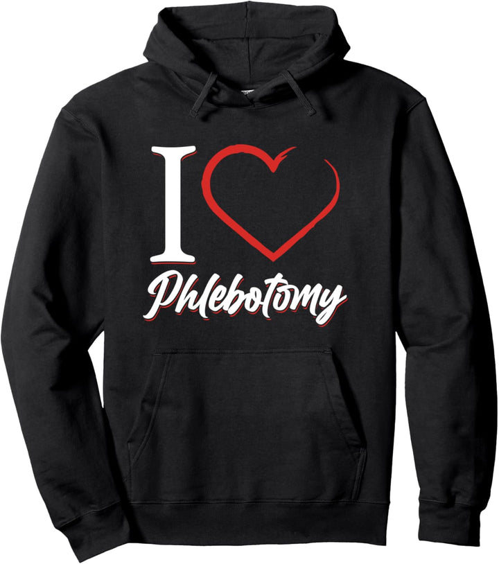 Herz Liebe Phlebotomie Phlebologe Doktor Arzt Vene Geschenk Pullover Hoodie