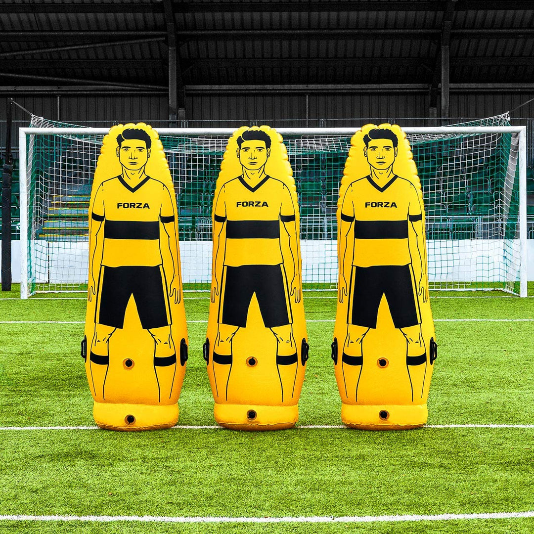 FORZA Profi Fussball Luft Dummies – aufblasbare Fussballtraining Freistossdummies | Standardsituatio