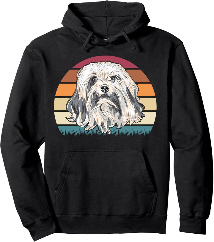 Bolonka Zwetna Retro Design Havaneser Malteser Pullover Hoodie