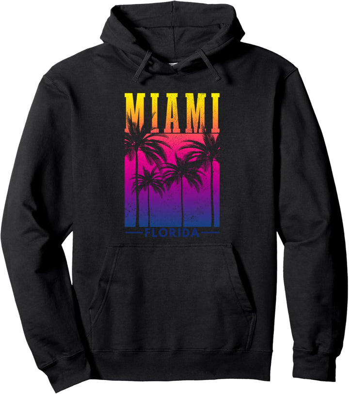 Miami Beach Retro Florida USA Amerika Souvenir Geschenk Pullover Hoodie