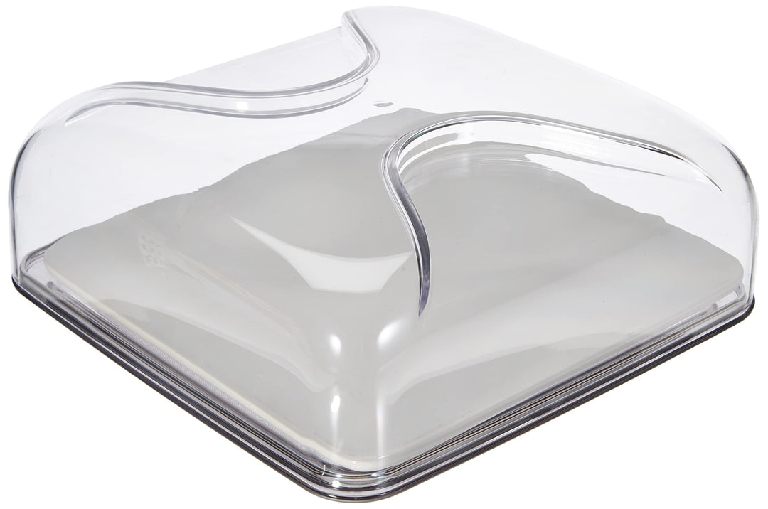 Guzzini - Gocce, Quadratische Käseglocke - Himmelgrau, 25,5 x 25,5 x h11,5 cm - 27000092 25,5 x 25,5