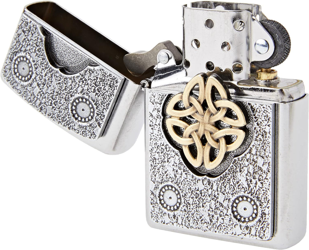Zippo 207 Celtic Knot-Street Chrome Feuerzeug, silber, one