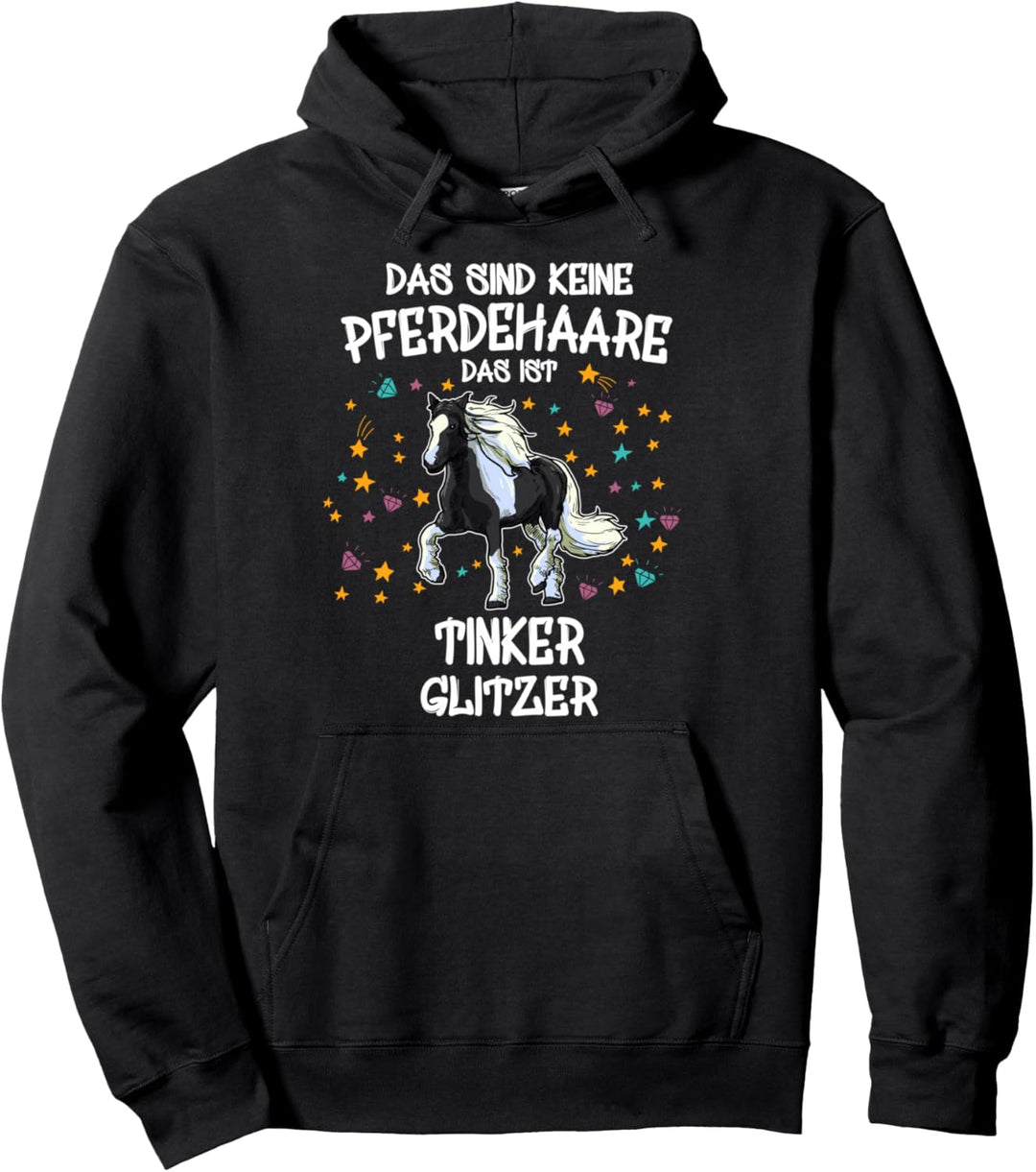 Tinker Glitzer Pferd Reiten Geschenk Irish Tinker Pullover Hoodie