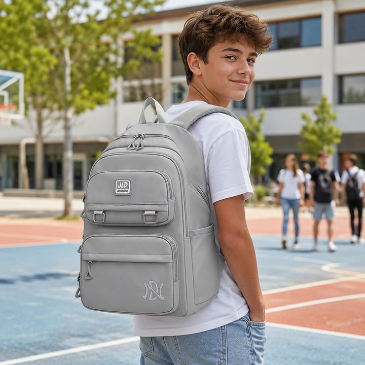 JANSBEN Schulrucksack jungen mädchen teenager schultasche Wasserdicht Rucksack Damen herren schulran