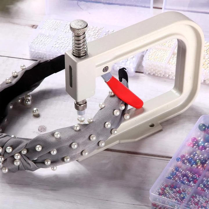 Perlen Setzmaschine Handgefertigte DIY Perle Kappe Niet Handwerk Werkzeug mit 6 Grössen Imitation Pe