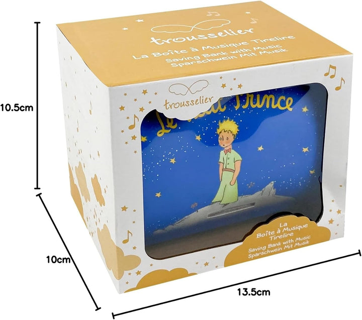 Trousselier T83230 - Der kleine Prinz Saint Exupery - Vorhängeschloss Spardose & Musikschmuckdose -