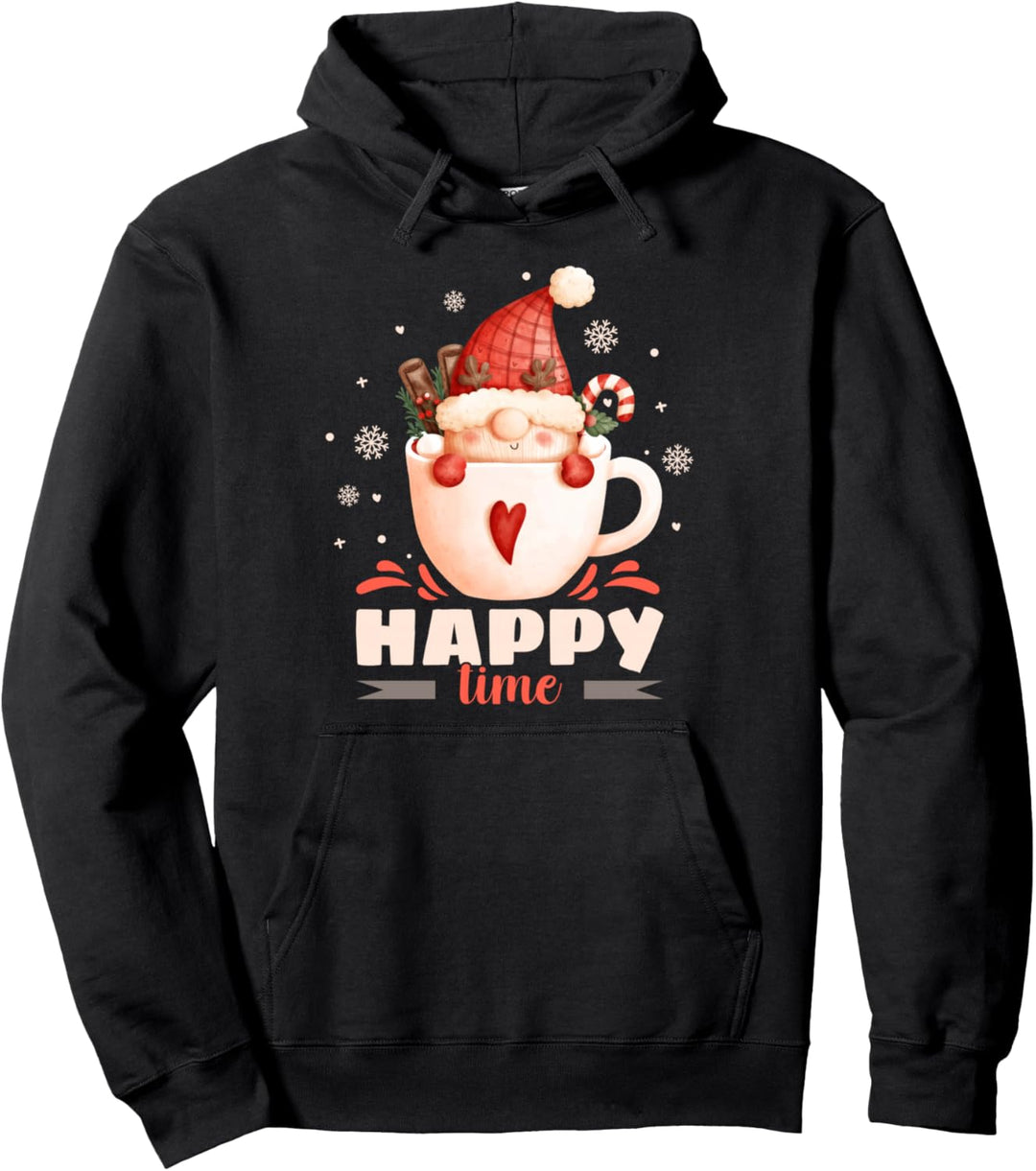 Weihnachts-Wichtel in einer Tasse, Happy Time, Gnom Pullover Hoodie