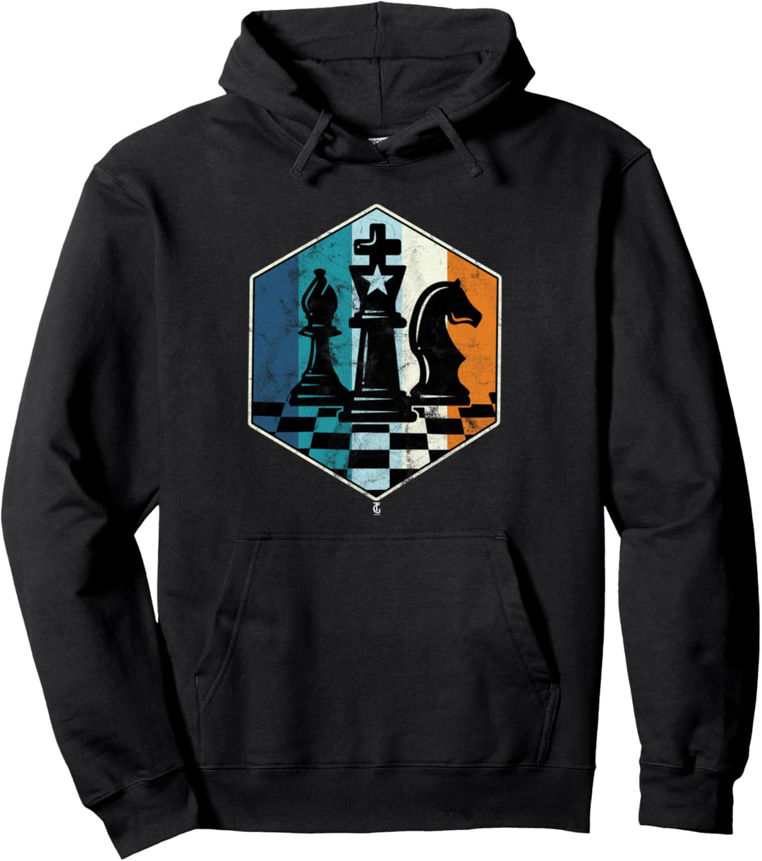 Schachmatt Vintage Schach Figuren Schachspieler Geschenk Pullover Hoodie