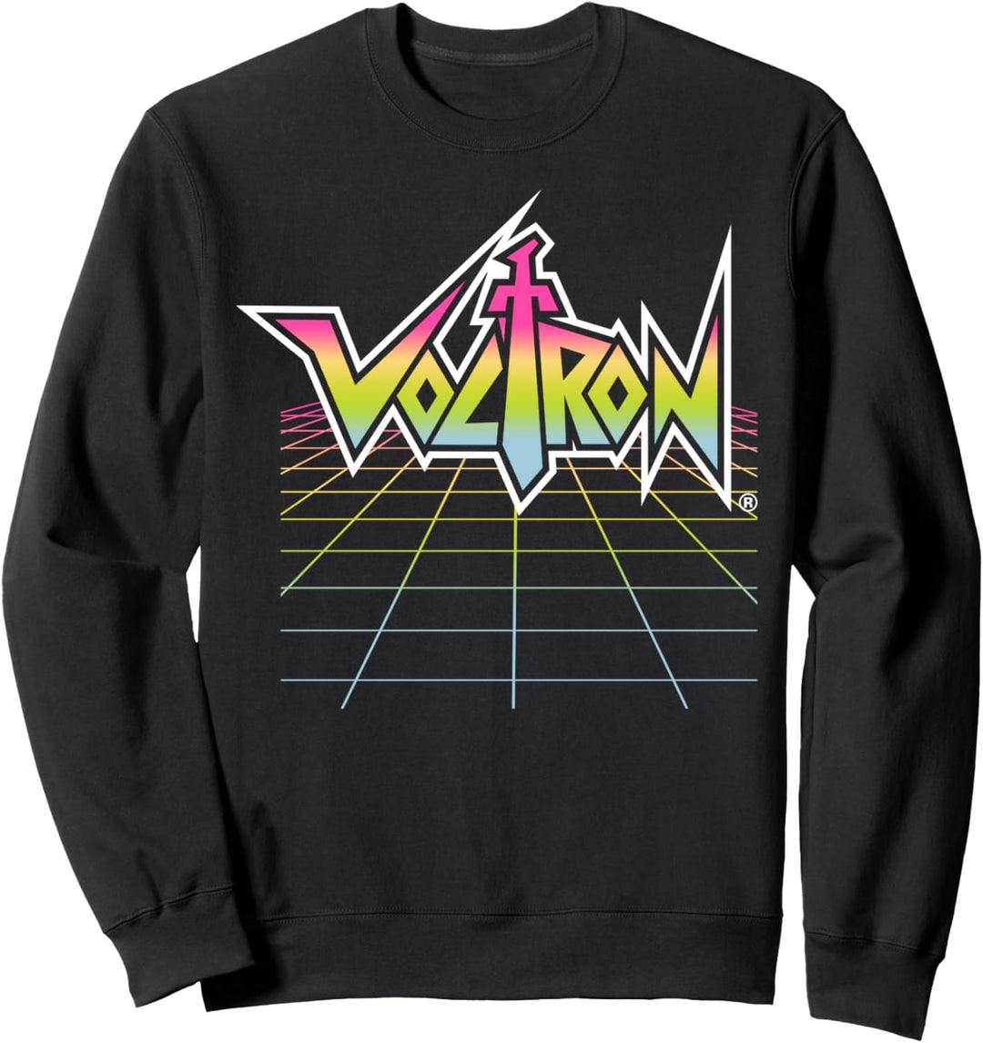 Voltron: Defender of the Universe Gradient Grid Logo Sweatshirt