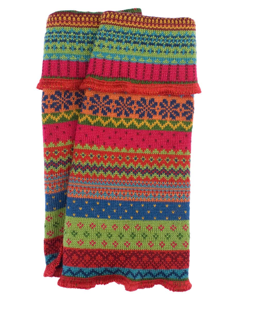 Invero, Merino Armstulpen Bo, 100% Wolle Knall-bunt, Knall-bunt
