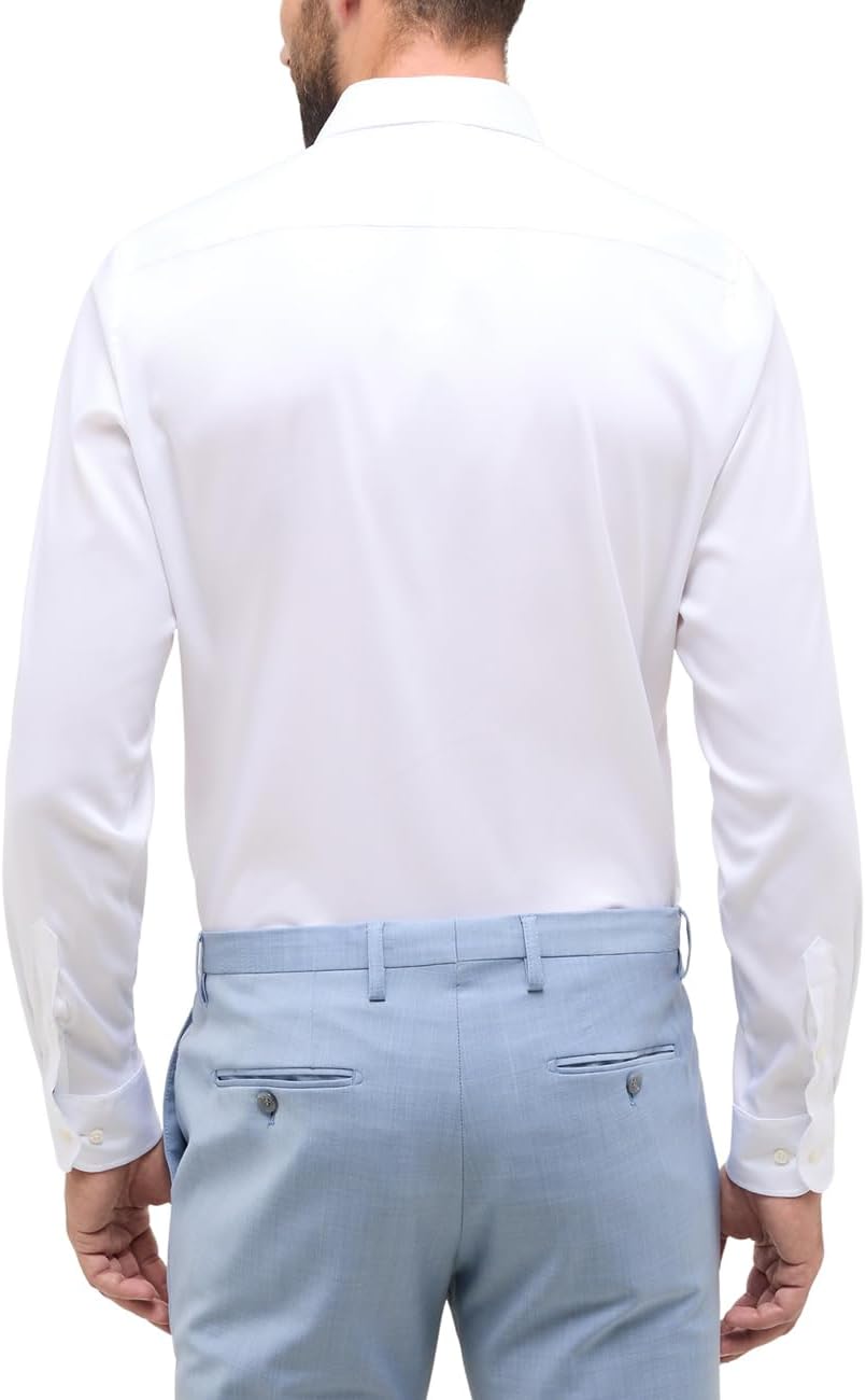 ETERNA Herren Performance Shirt Slim FIT 38 Weiss, 38 Weiss