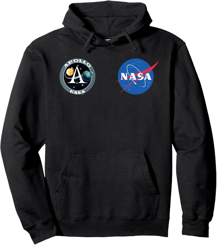 Apollo 11 Front and Back Design NASA Moon Program Pullover Hoodie