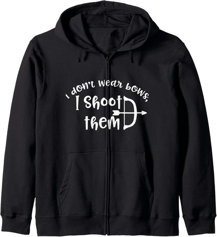Ich trage keine Bögen, ich schiesse sie Kapuzenjacke