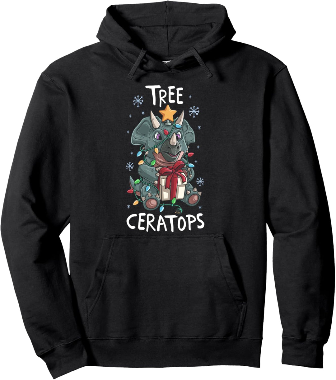 Baum Ceratops Nettes Triceratops-Dinosaurier-Weihnachten Pullover Hoodie