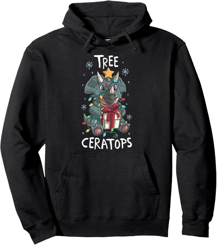 Baum Ceratops Nettes Triceratops-Dinosaurier-Weihnachten Pullover Hoodie
