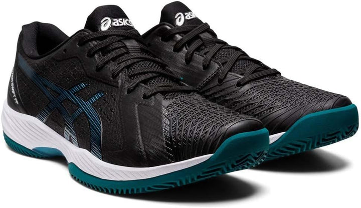 ASICS Herren Solution Swift Ff Clay Tennis Shoe 44.5 EU Black Misty Pine, 44.5 EU Black Misty Pine