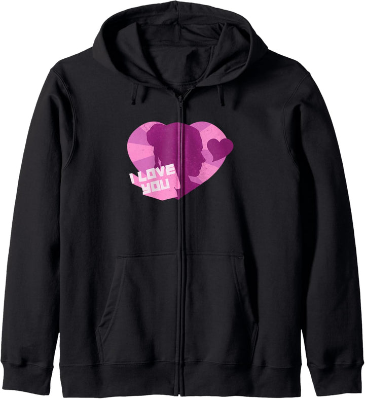 Star Wars Princess Leia I Love You Valentine's Day Kapuzenjacke