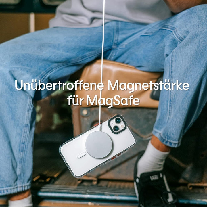 RhinoShield Clear Case kompatibel mit MagSafe für [iPhone 13 Pro] |Überragende Magnetstärke, Vergilb
