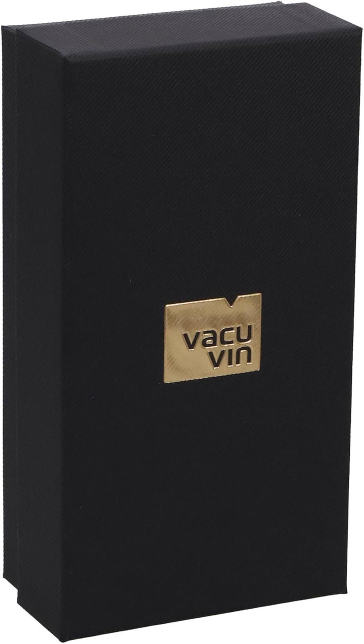 Vacu Vin Elektrischer Weinsaver - mit 2 Stopfen, wiederaufladbarer Vakuumverschluss, ideal zum Konse