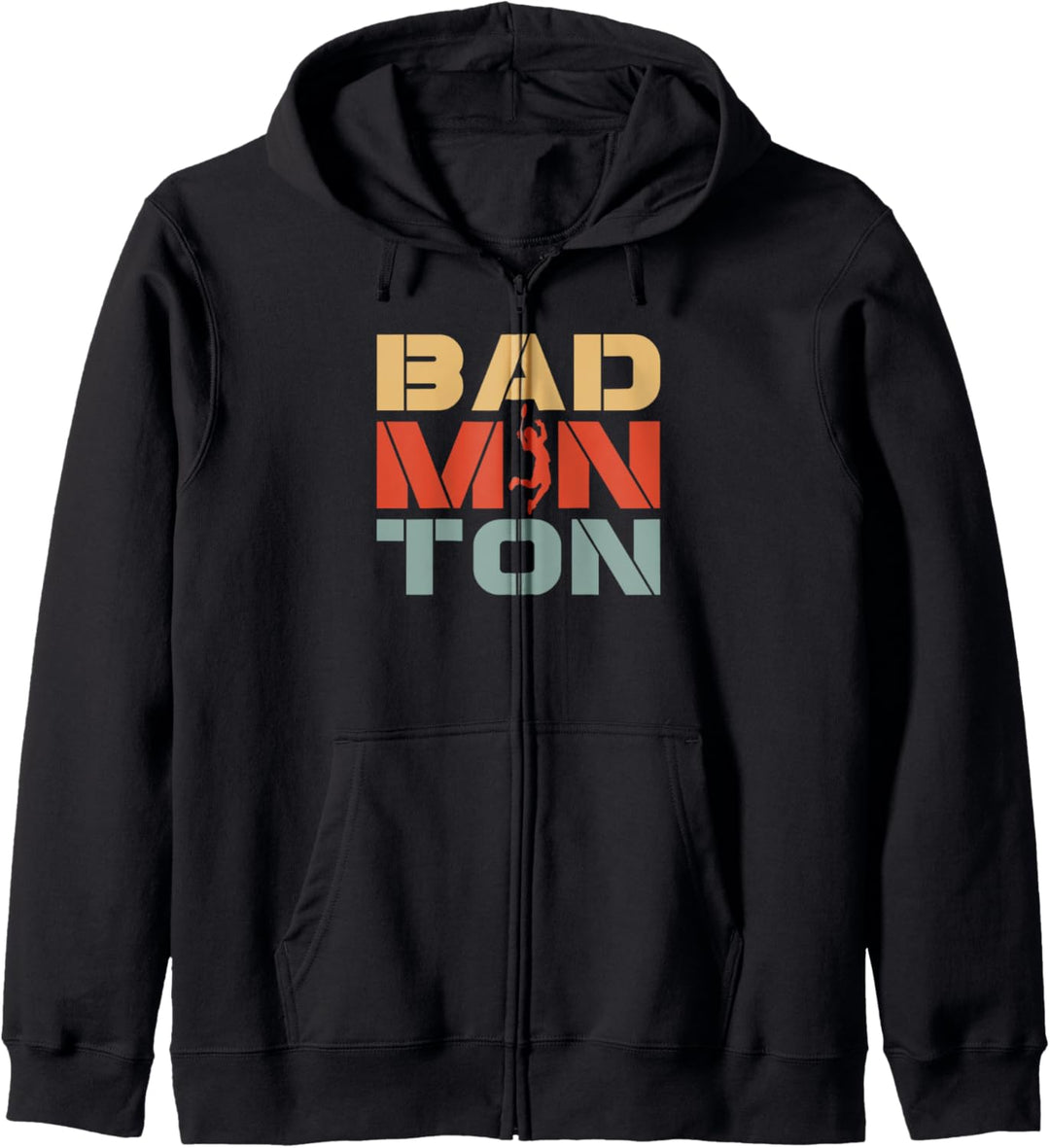Lustiges Badminton Badmintonspieler Kapuzenjacke