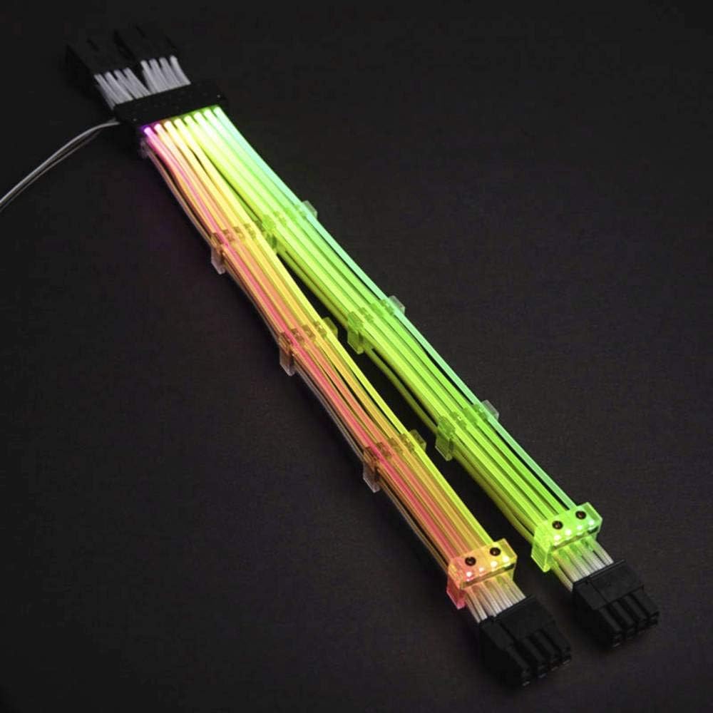 Lian Li Computer, Strom Kabel [2X ATX-Stecker 8pol. (6+2), ATX-Stecker 8pol. - 2X ATX-Stecker 8pol.