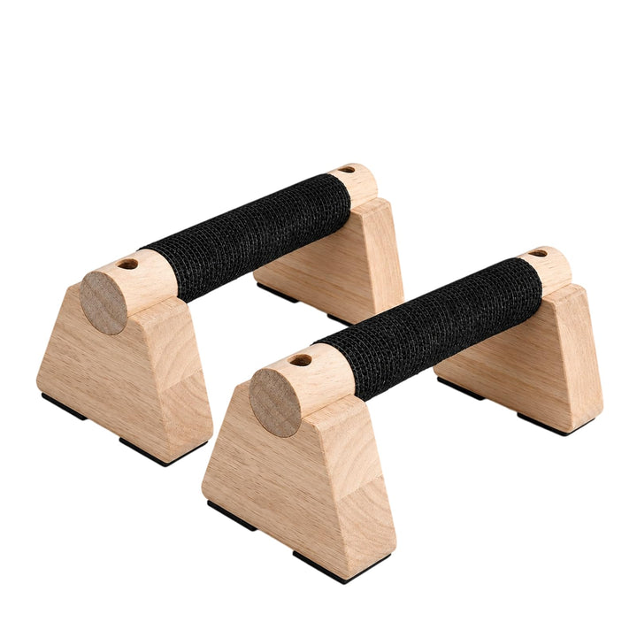 Liegestützgriffe, 30CM Parallettes &amp; Calisthenics Griffe, Push Up Bars aus Eichenholz, rutschfeste B