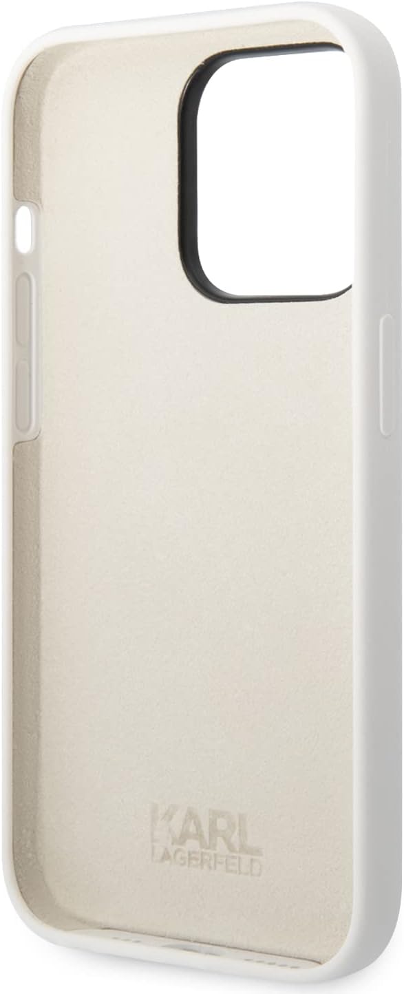 KARL LAGERFELD KLHCP14XSNCHBCH Hülle für iPhone 14 Pro Max 6,7" hardcase Weiss SI