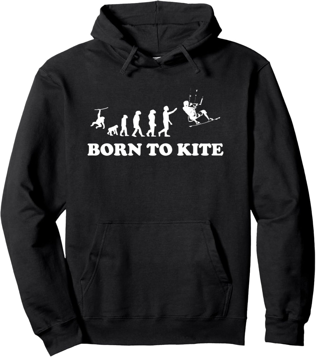 Evolution Kitesurfen Boarding Kitesurfing Born to Kite Kiter Pullover Hoodie