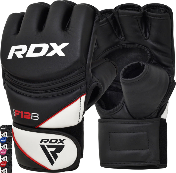 RDX MMA Maya Hide Handschuhe, Leder, Training, Kampfkunst, Boxsack, Kampf, Sparring, Kickboxen S sch