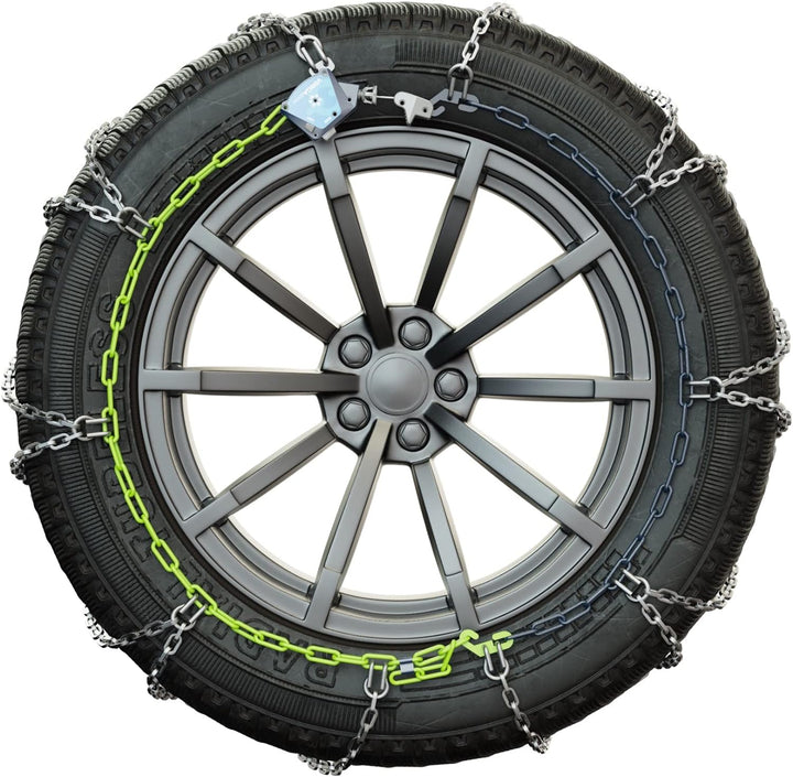 Veriga SG9-090 STOP&GO CAR 9mm Schneeketten Satz (1 Paar= 2 Stück) automatische Spannung für PKW 430