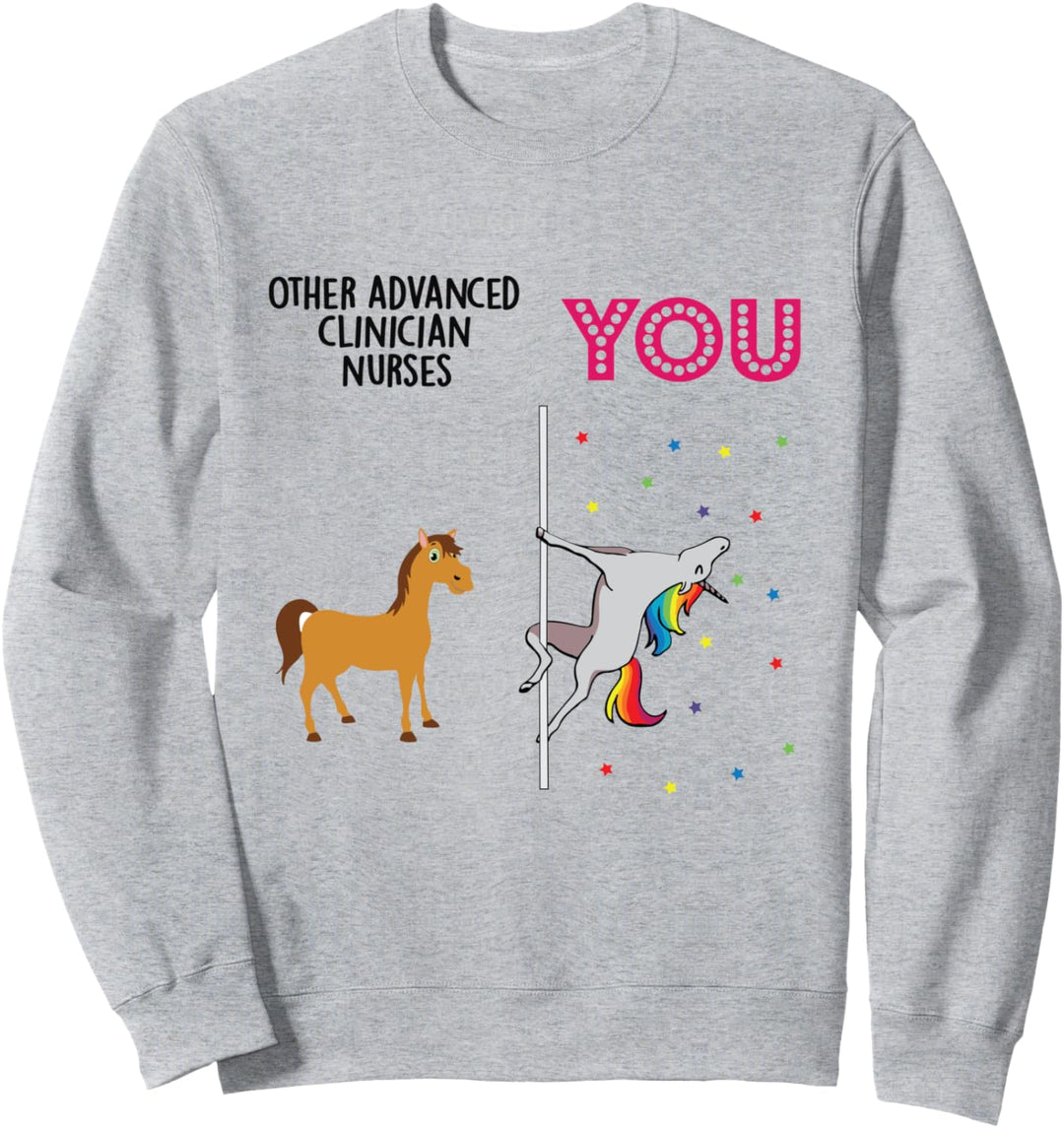 Advanced Clinician Nurse Funny Unicorn Sweatshirt