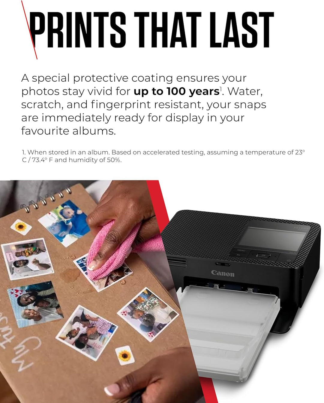 Canon SELPHY CP1500 Kompakter Fotodrucker – Drahtloses Drucken, Langlebige Fotos, USB-C & SD-Kartena