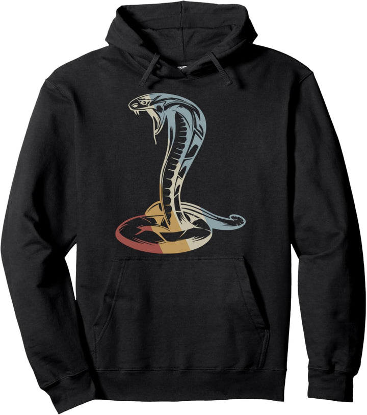 Schlange Retro Style Vintage Pullover Hoodie