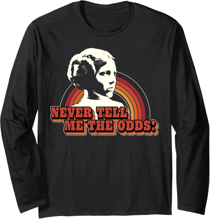Star Wars Leia Retro Odds Poster Langarmshirt