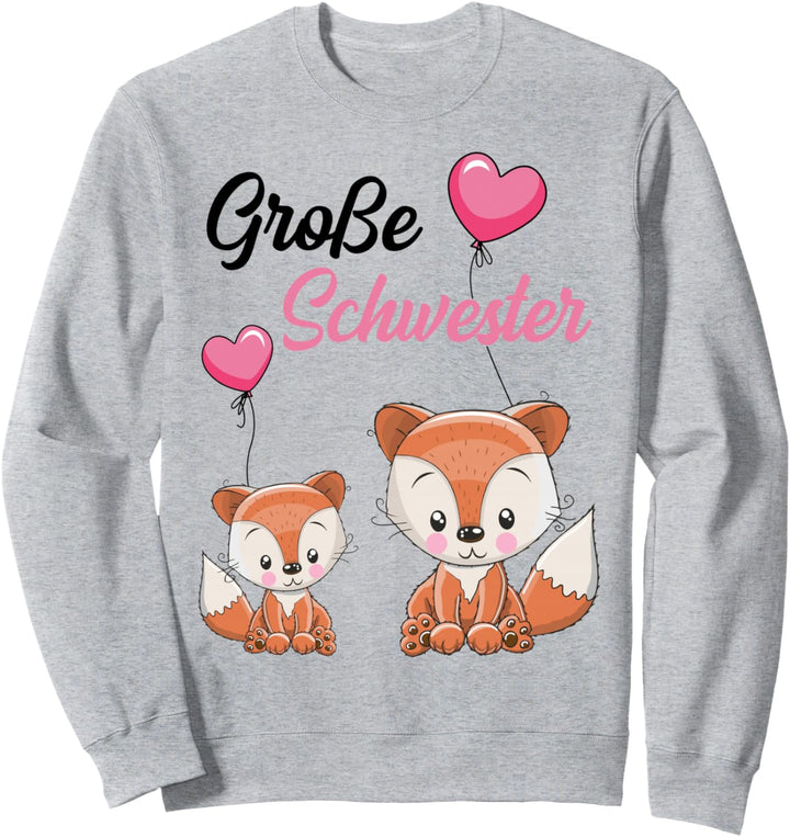 Grosse Schwester 2024 Füchse Mädchen Sweatshirt