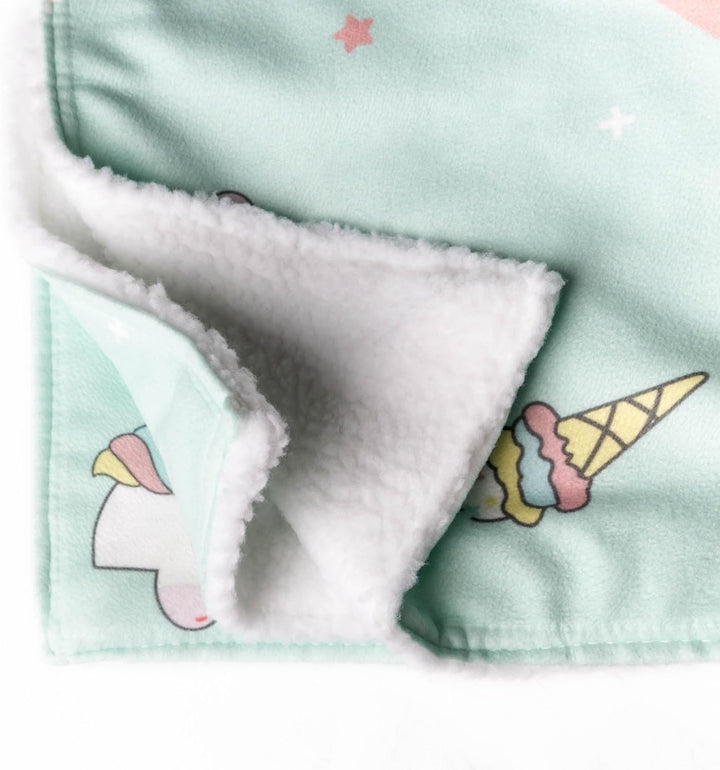 Wanapix | Personalisierte Kunstfell-Decke mit Foto & Text | Maximale Wärme 490 g/m² (Fleece + Kunstf