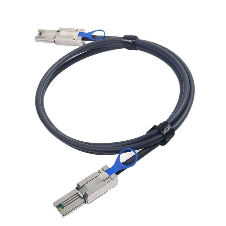 HiFiber Externes SAS Kabel, 4 Kanal Mini SAS (SFF-8088) auf Mini SAS (SFF-8088), 6 Gbps, 2 meter (6.