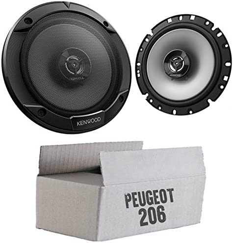 Lautsprecher Einbauset mit Kenwood KFC-S1766-16,5cm 2-Wege Koax Boxen inkl. Einbauzubehör - passend