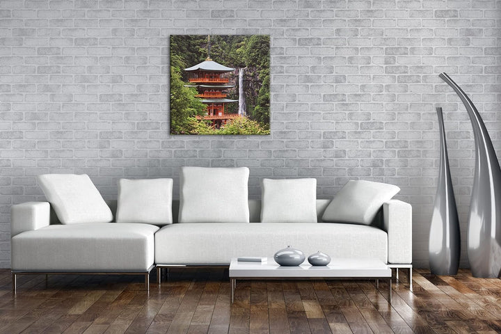 deyoli Schreinturm in atemberaubender Natur Format: 70x70 als Leinwandbild, Motiv fertig gerahmt auf