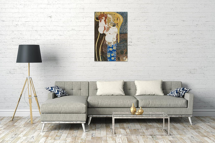 Printed Paintings Leinwand (40x60cm): Gustav Klimt - Beethovenfries (rechter Teil) (1901) 40x60 cm,