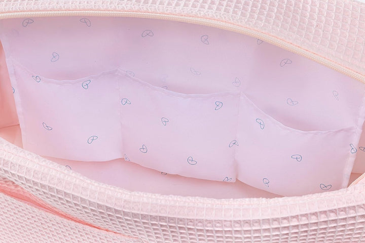 Kinderwagen-Tasche, praktisch, stilvoll und multifunktional, mit grossem Fassungsvermögen, (Hellrosa