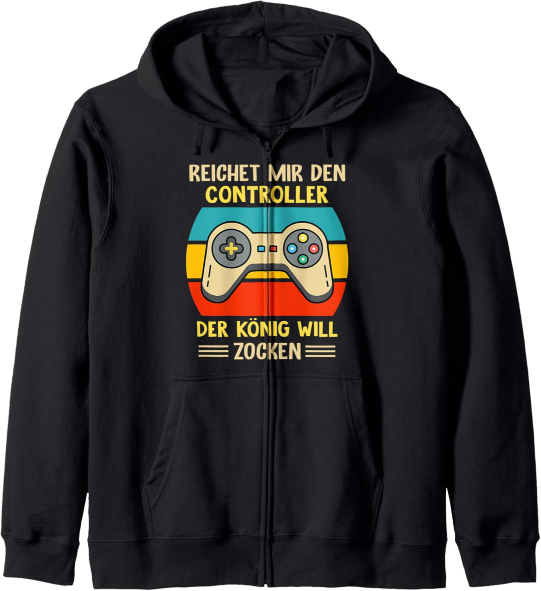 Reichet mir den Controller König Zocken Gaming Konsole Gamer Kapuzenjacke