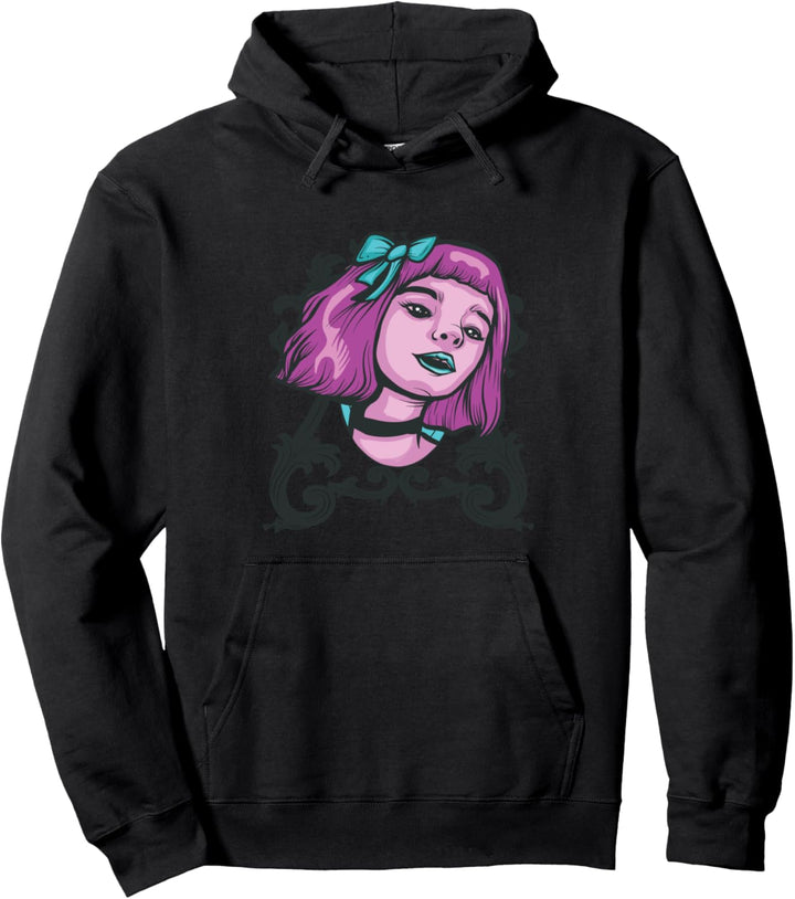 Gothic Mädchen Pastell Goth Pullover Hoodie