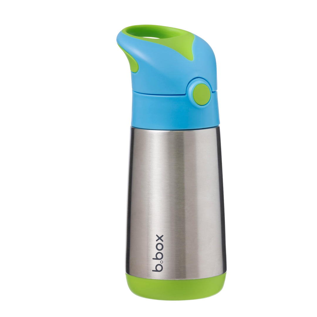 b.box Thermosflasche aus Edelstahl, Ocean Breeze, 12 Monate + 350 ml, 1 Stück Blau, Blau