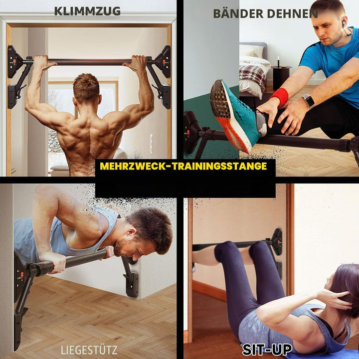 Klimmzugstange/Klimmzugstange Oberkörper-Workout-Stange, super belastbar: Doppelte Sicherheitsverrie