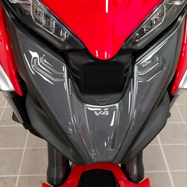 Resin Bike Motorrad-Aufkleber, kompatibel mit Ducati Multistrada V4 1100 2021, Motorrad-Schutz vor S