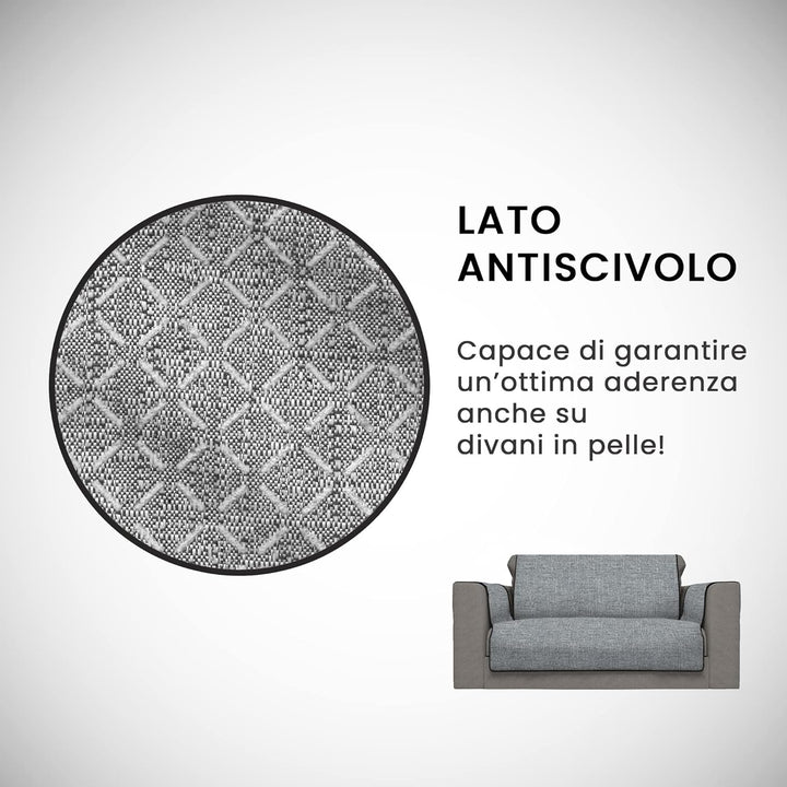 Italian Bed Linen Comfortable Sofa Blanket, dunkelgrau, 2 Plätze Maxy 2 Plätze MAXY Dunkelgrau, 2 Pl
