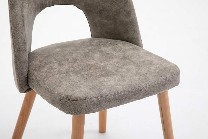 La Chaise Spola Stuhl, Stoff, Nerz, 75 cm (Höhe) x 49 cm (Breite) 48 cm (Tiefe)